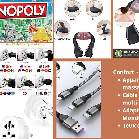 Mona Lisa : Superbe Loft Centre Ville - Parking Gratuit - Wifi Ultra Rapide-Appareil Massage-Netflix-Jeu Societe Troyes Eksteriør bilde